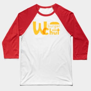 WcBurger Hut - McDonald's Parody Baseball T-Shirt